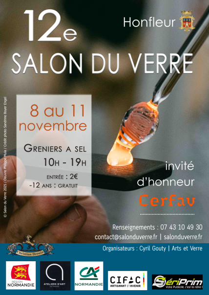 affiche 12e salon du verre honfleur 12e salon du verre honfleur